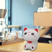 Mini güneş enerjili kedi sevimsi kedi araba süsü pilsiz kafa sallayan